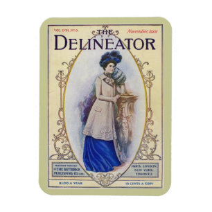 Vintage Titelseite des Edwardian Magazine Magnet