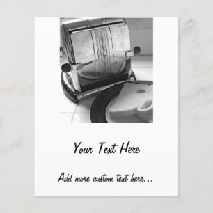 Vintage Toaster Kitchenette Art Custom Flyer
