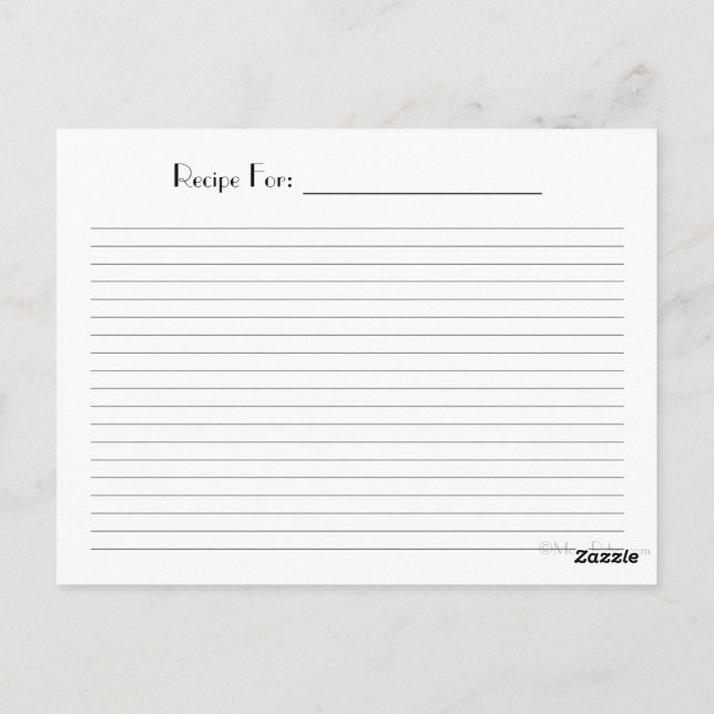 Vintage Toaster Rezept Karte Postkarte (Rückseite)