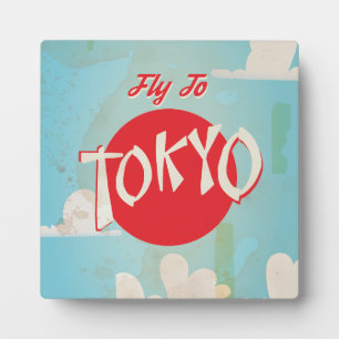 Vintage Tokyo, Japan Reiseplakate Fotoplatte