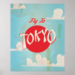 Vintage Tokyo, Japan Reiseplakate Poster