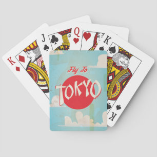 Vintage Tokyo, Japan Reiseplakate Spielkarten