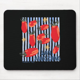 Vintage-Tomate Italienischer Markt Tomatenmädchen Mousepad