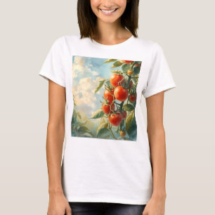 Vintage Tomaten auf einem Reben T-Shirt