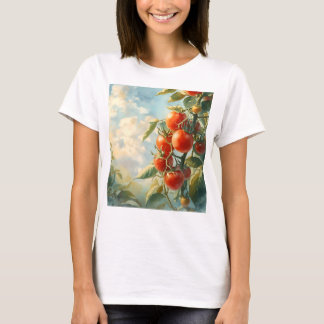 Vintage Tomaten auf einem Reben T-Shirt