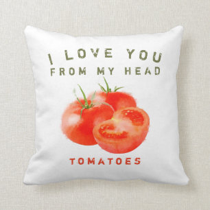 Vintage-Tomaten-Zitat-Design - Kissen
