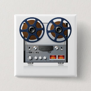 Vintage-Tonbandgerät für Audiophile Button