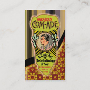 Vintage-Tonic-Poster Geschäftskarte Visitenkarte