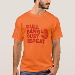 Vintage-Tontaubenschießen mit Flinte SkeetTrap T-Shirt