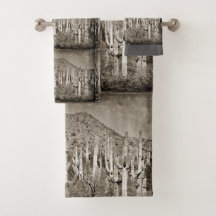 Vintage Tontos Saguaro-Badezimmer-Tücher