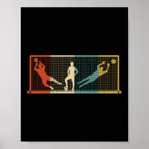 Vintage-Torhüter-Fußball-Torhüter-Geschenk Poster