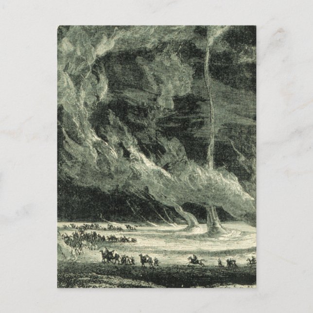 Vintage Tornado Postkarte (Vorderseite)