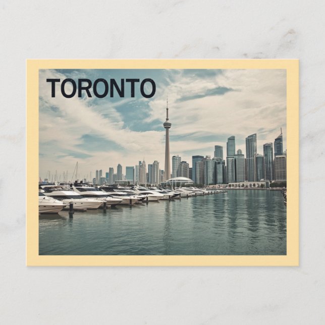 Vintage Toronto Travel Postkarte (Vorderseite)