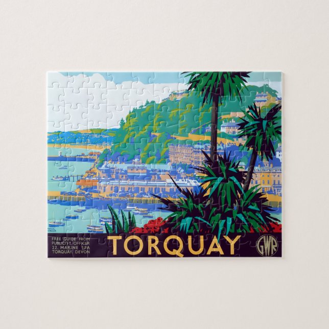 Vintage Torquay Plakat Puzzle (Horizontal)
