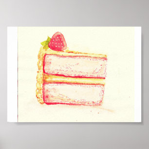 Vintage-Torte Poster