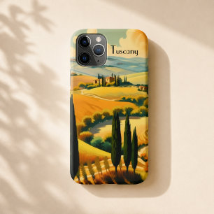 Vintage Toskana Landschaft Custom Text Case-Mate iPhone Hülle