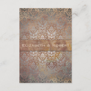Vintage toskanische Damaskus Elegante RSVP-Karten RSVP Karte