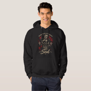 Vintage-Totenkopf-Schmetterling-Western-Soul Hoodie