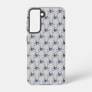 Vintage-Totenkopf und Kreuzknochen Samsung Galaxy Hülle
