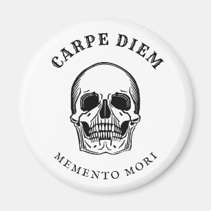 Vintage-Totenschädel-spukhaftes Memento Mori Magnet