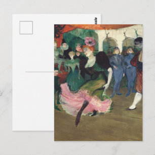 Vintage Toulouse-Lautrec Französischer Cancan Kuns Postkarte