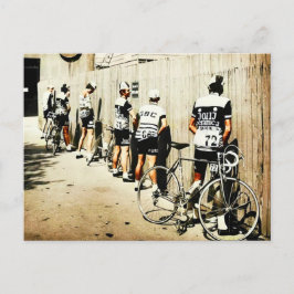 Vintage Tour de France - Radfahrerparade der 70er  Postkarte