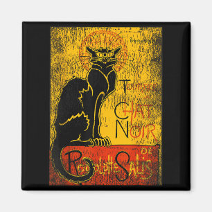 Vintage Tour du Chat Noir Schwarze Katze für Hallo Magnet