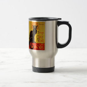 Vintage Tournee de Chat Noir Schwarze Katze Reisebecher