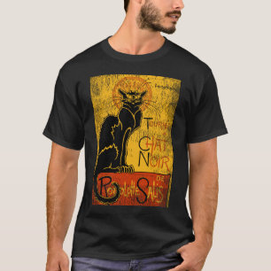 Vintage Tournee du Chat Noir Black Cat Halloween T-Shirt