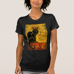 Vintage Tournee du Chat Noir Black Cat Halloween T-Shirt