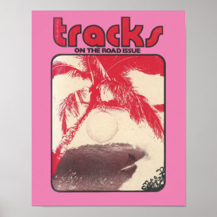 Vintage Tracks Surf Magazin Poster