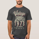 Vintage Tractor Farmer Birthday Born In 1973 & Est T-Shirt<br><div class="desc">Vintage Tractor Farmer Birthday Born In 1973 & Established .</div>