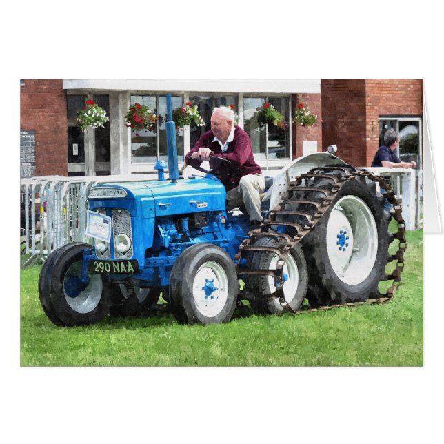 VINTAGE TRACTORS-Karte (Vorderseite (Horizontal))