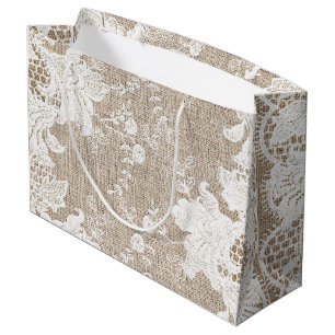 Vintage traditionelle rustikale Landstriche und Sp Große Geschenktüte