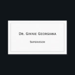 Vintage, traditionelle Visitenkarte<br><div class="desc">Dieses Vintage Design der Visitenkarte bietet Namen,  Beruf und Kontaktdaten,  die individuell angepasst werden können. Es verfügt auch über einen Single-Linien-Rand. Visitenkarten wie diese können von einem berufliche wie einem Barrister oder einem Manager verwendet werden.</div>