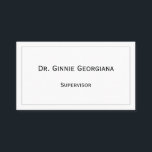 Vintage, traditionelle Visitenkarte<br><div class="desc">Dieses Vintage Design der Visitenkarte bietet Namen,  Beruf und Kontaktdaten,  die individuell angepasst werden können. Es verfügt auch über einen Single-Linien-Rand. Visitenkarten wie diese können von einem berufliche wie einem Barrister oder einem Manager verwendet werden.</div>