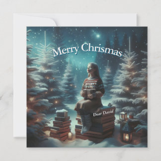 Vintage traditionelle Weihnachtsfeier Feiertagskarte