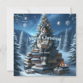 Vintage traditionelle Weihnachtspostkarte Feiertagskarte