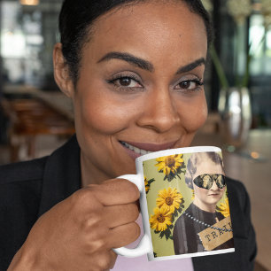 Vintage Trailblazer Daisies Kitsch Kaffeetasse