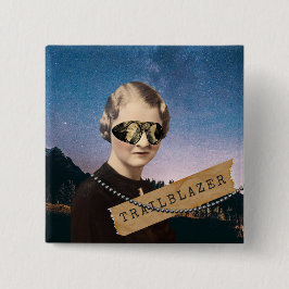 Vintage Trailblazer Kitsch Alterte Kunst Button