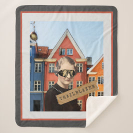 Vintage Trailblazer Kitsch Alterte Kunst Sherpadecke