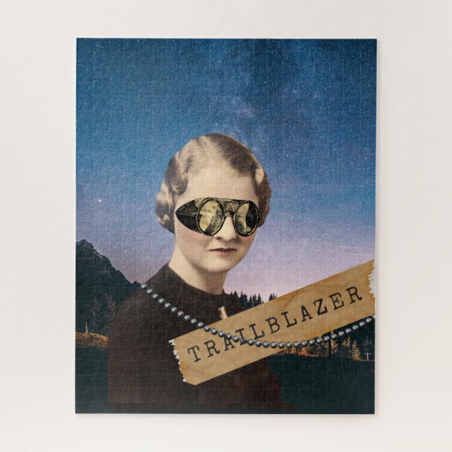 Vintage Trailblazer Night Sky Pop Art Puzzle (Vertikal)