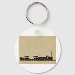 Vintage Train Keychain Schlüsselanhänger