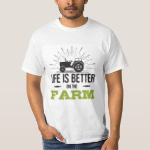 Vintage-Traktor-Bauernleben-Shirt   Herren Country T-Shirt