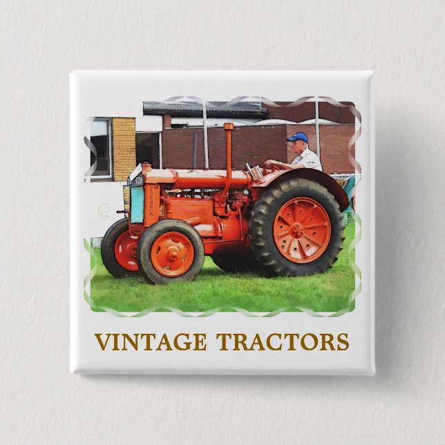 VINTAGE-TRAKTOREN BUTTON (Vorderseite)