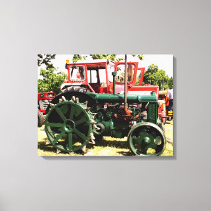 VINTAGE-TRAKTOREN LEINWANDDRUCK