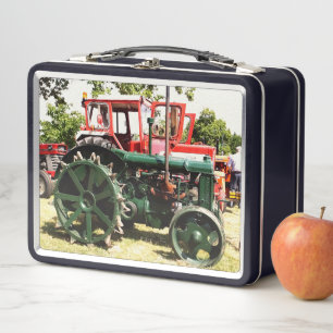 VINTAGE-TRAKTOREN METALL BROTDOSE