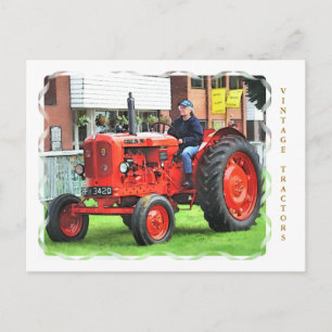 VINTAGE-TRAKTOREN POSTKARTE