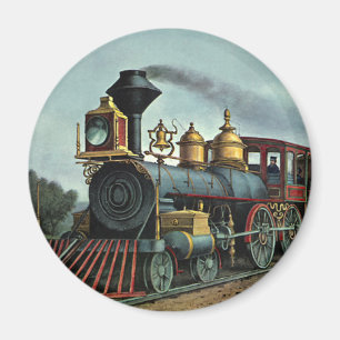 Vintage Transport, Kohlezuglokomotive Magnet