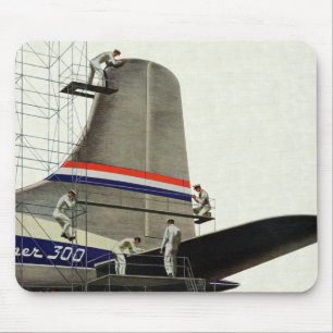 Vintage-Transport, Wartung von Flugzeugen Mousepad